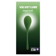 Вагинальный тренажёр Sweet Em в форме капли, с хвостиком, тёмно-зелёный, 60 г, 3.3 х 14 см