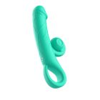 Вибратор-кролик Sweet Em Snabbit бирюзовый, 20 х 3,8 см вид 6