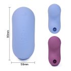 Вакуумный стимулятор клитора Sweet Em Bean с вибрацией, голубой, 9 х 5.9 см вид 7