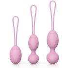 Набір вагінальних кульок BeYourLover, силіконові, фіолетові, 3 шт вид 2
