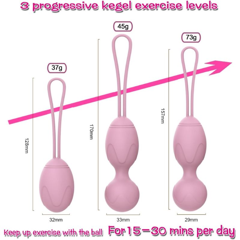 Набор вагинальных шариков BeYourLover силиконовые, фиолетовые, 3 шт вид 3