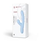 Вибратор-кролик BeYourLover Rosubi с вакуумом, ротацией и подогревом, голубой, 12,7 х 3,5 см вид 3