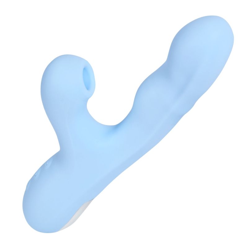 Вибратор-кролик BeYourLover Rosubi с вакуумом, ротацией и подогревом, голубой, 12,7 х 3,5 см вид 4
