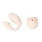 Вібратор 3-в-1 BeYourLover TILLY з вакуумом, додатком, пульсацією та управлінням стисканням, бежевий вид 5