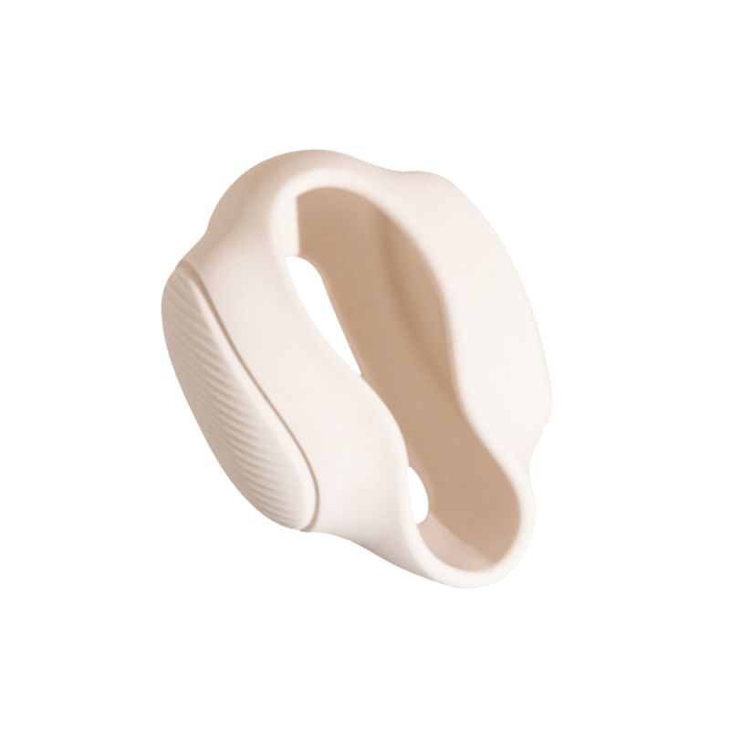 Вибратор 3в1 BeYourLover TILLY с вакуумом, с приложением, пульсацией и управлением сжатием, бежевый вид 6