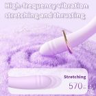 Вибратор трансформер BeYourLover Phantom Moon с вакуумом и подогревом, с приложением, лиловый вид 5