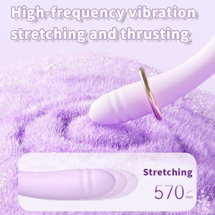 Вибратор трансформер BeYourLover Phantom Moon с вакуумом и подогревом, с приложением, лиловый вид 5