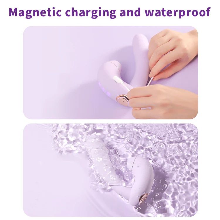 Вибратор трансформер BeYourLover Phantom Moon с вакуумом и подогревом, с приложением, лиловый вид 6