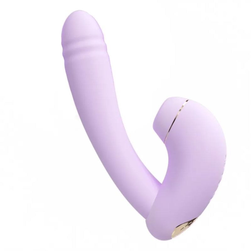 Вибратор трансформер BeYourLover Phantom Moon с вакуумом и подогревом, с приложением, лиловый вид 8