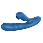 Вибратор-кролик BeYourLover OTTO с вакуумом, подогревом и фрикциями, синий, 22,2 х 3,8 см вид 7