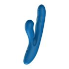 Вибратор-кролик BeYourLover OTTO с вакуумом, подогревом и фрикциями, синий, 22,2 х 3,8 см вид 12
