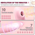 Вибратор-кролик BeYourLover Anita с вакуумом, фрикциями и подогревом, розовый, 22,2 х 8 см вид 4