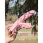 Вибратор-кролик BeYourLover Anita с вакуумом, фрикциями и подогревом, розовый, 22,2 х 8 см вид 10