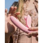 Вибратор-кролик BeYourLover Anita с вакуумом, фрикциями и подогревом, розовый, 22,2 х 8 см вид 11