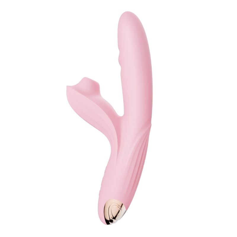 Вибратор-кролик BeYourLover Anita с вакуумом, фрикциями и подогревом, розовый, 22,2 х 8 см вид 13