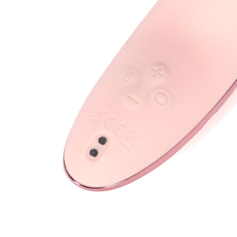 Вакуумный стимулятор BeYourLover HIBA с подогревом, с приложением, розовый вид 6