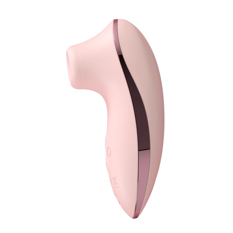 Вакуумный стимулятор BeYourLover HIBA с подогревом, с приложением, розовый вид 9