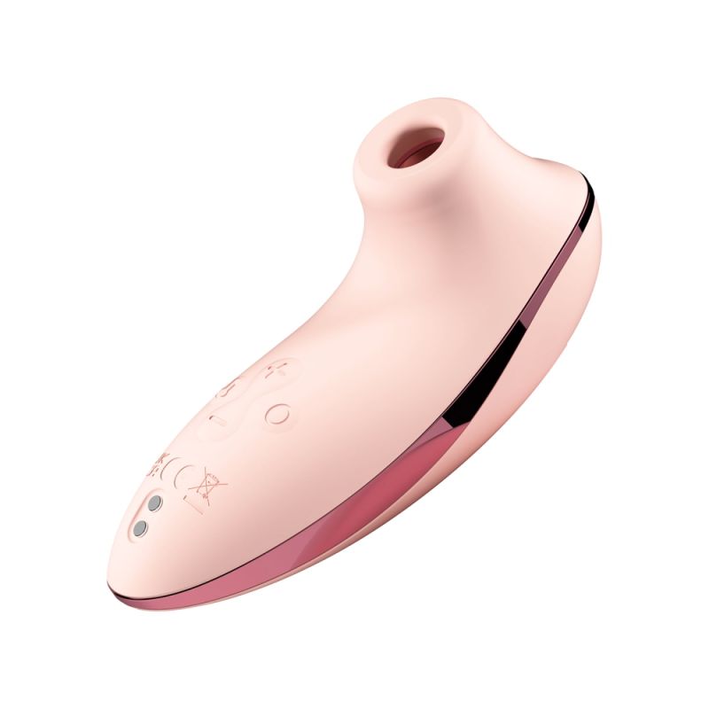 Вакуумный стимулятор BeYourLover HIBA с подогревом, с приложением, розовый вид 10