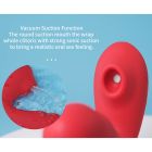 Вибратор для точки G BeYourLover Tara с вакуумной стимуляцией и нагревом, красный, 13 х 3.5 см вид 6