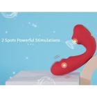 Вибратор для точки G BeYourLover Tara с вакуумной стимуляцией и нагревом, красный, 13 х 3.5 см вид 8