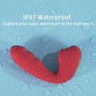 Вибратор для точки G BeYourLover Tara с вакуумной стимуляцией и нагревом, красный, 13 х 3.5 см вид 10