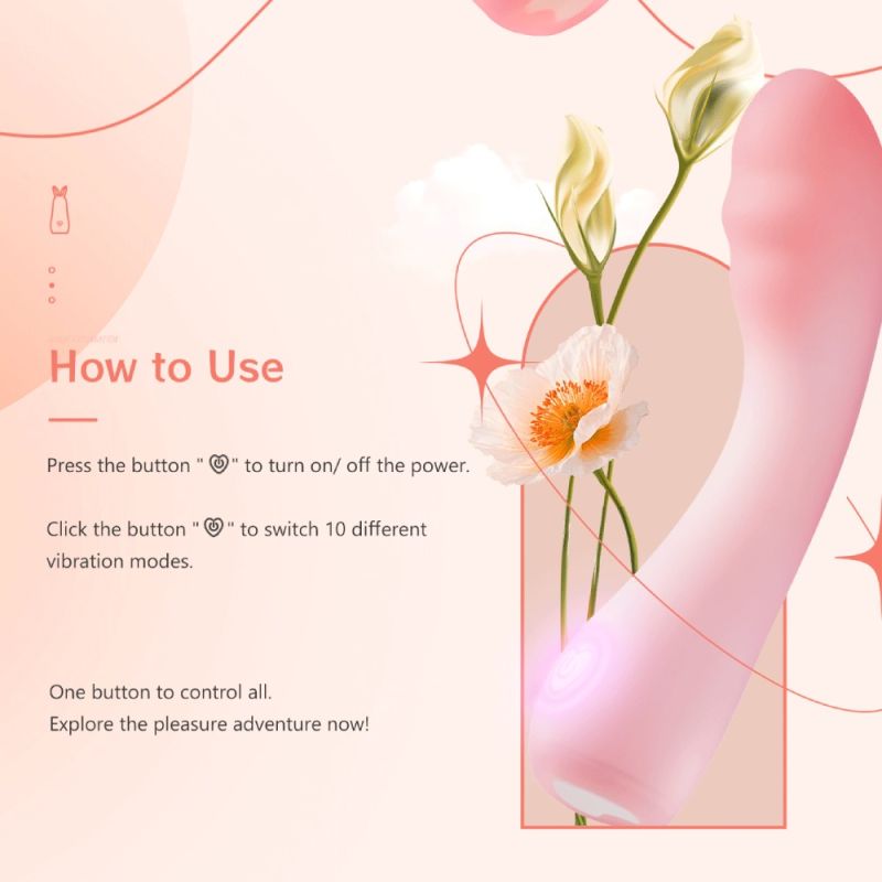 Вібратор для точки G BeYourLover Cloud IPO, рожевий, 15,3 × 3,6 см вид 6