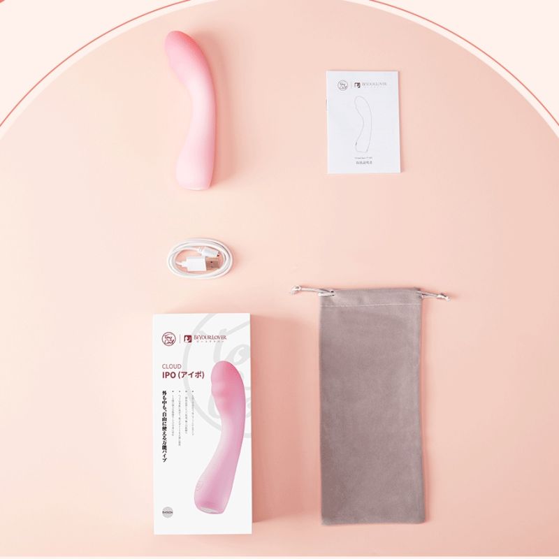 Вібратор для точки G BeYourLover Cloud IPO, рожевий, 15,3 × 3,6 см вид 7