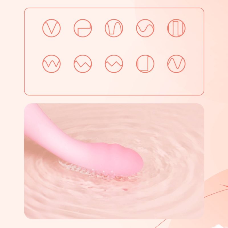 Вібратор для точки G BeYourLover Cloud IPO, рожевий, 15,3 × 3,6 см вид 9