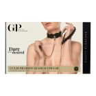 Ошейник с поводком Guilty Pleasure Lunar из веганской кожи, плетеный, черный вид 3