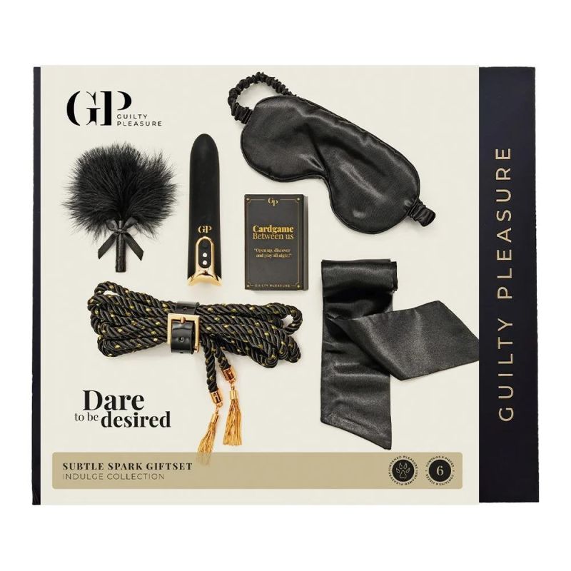 Подарунковий набір БДСМ Guilty Pleasure Subtle Spark, чорний, 6 предметів вид 3