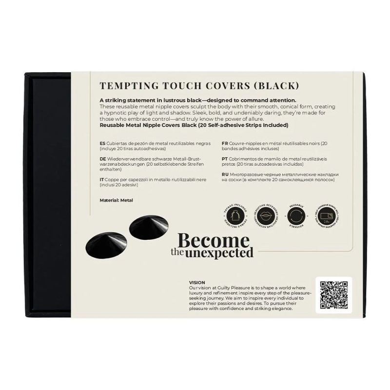 Металлические пэстисы Guilty Pleasure Tempting Touch, черные вид 10