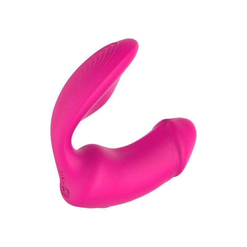 Вагинально-клиторальный вибратор Dream Toys Essentials с пультом, розовый, 9 × 3 см вид 6