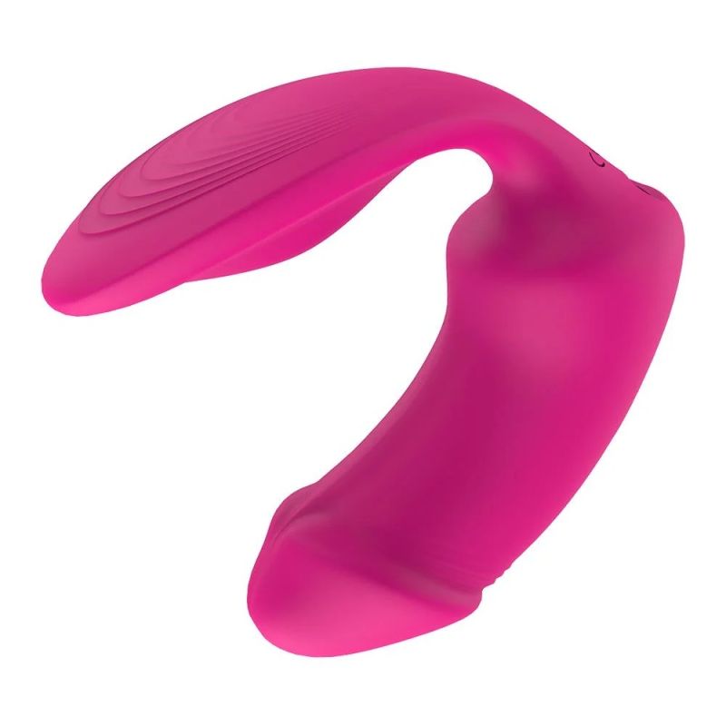 Вагинально-клиторальный вибратор Dream Toys Essentials с пультом, розовый, 9 × 3 см вид 13