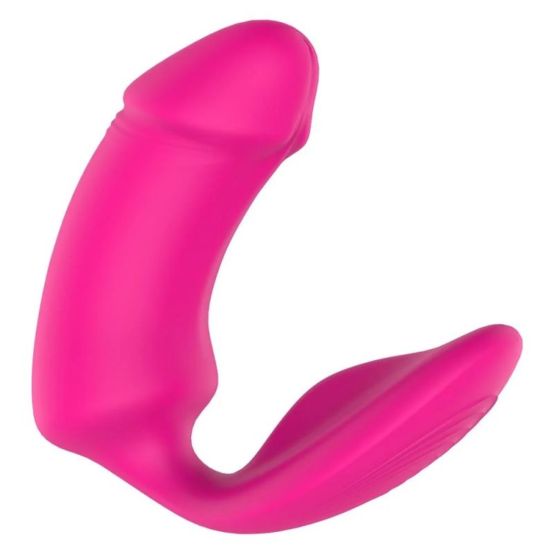 Вагинально-клиторальный вибратор Dream Toys Essentials с пультом, розовый, 9 × 3 см вид 18