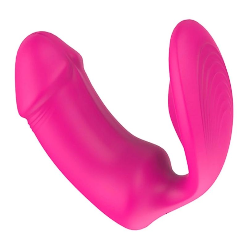 Вагинально-клиторальный вибратор Dream Toys Essentials с пультом, розовый, 9 × 3 см вид 20