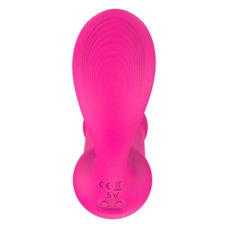 Вагинально-клиторальный вибратор Dream Toys Essentials с пультом, розовый, 9 × 3 см вид 22