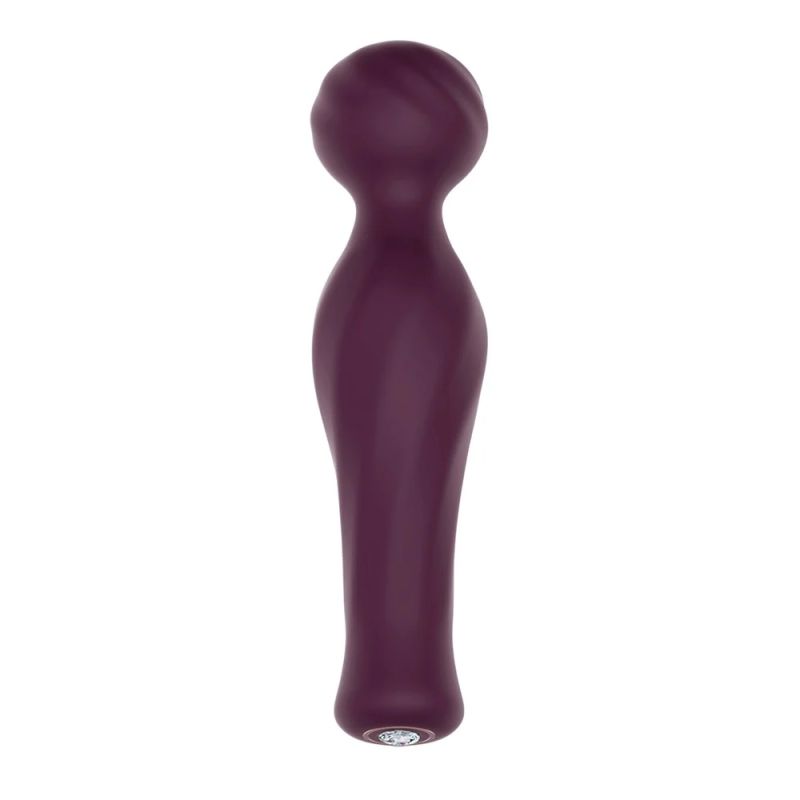 Вибратор-микрофон Dream Toys Essentials Magic Wand со стразом, бордовый, 16,5 см вид 4