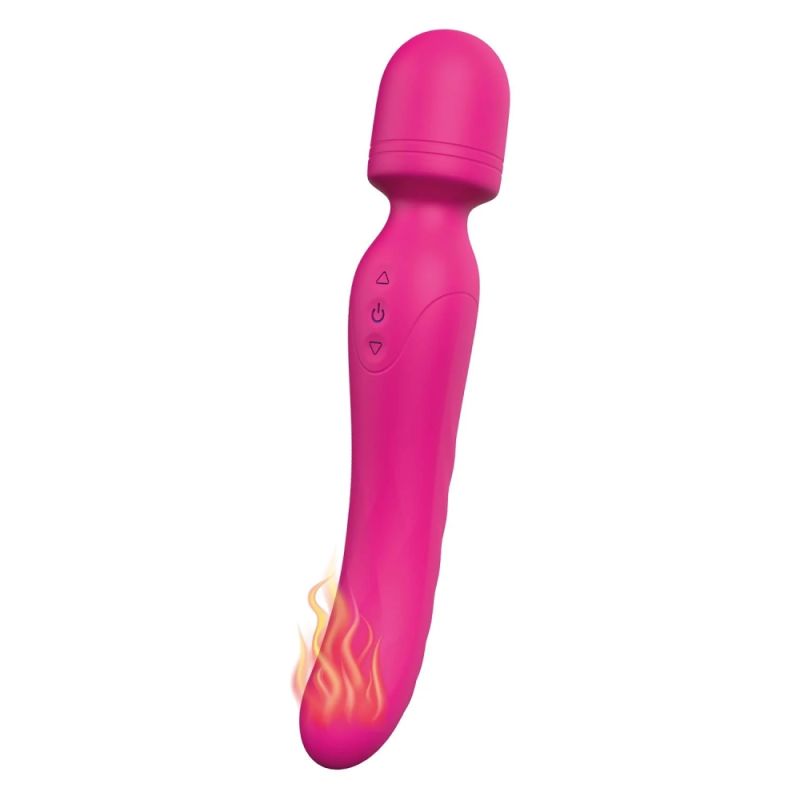 Вибратор-микрофон с подогревом Dream Toys Essentials Heating Bodywand, розовый, 23 × 3,6 см вид 4