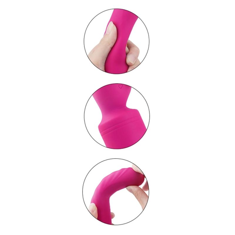 Вибратор-микрофон с подогревом Dream Toys Essentials Heating Bodywand, розовый, 23 × 3,6 см вид 5