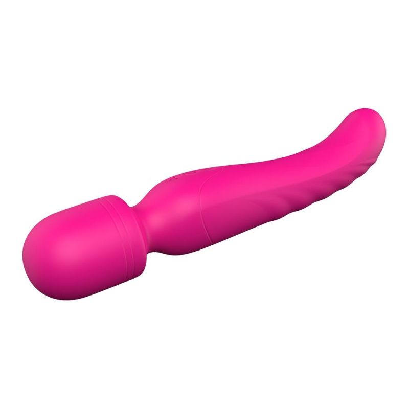 Вибратор-микрофон с подогревом Dream Toys Essentials Heating Bodywand, розовый, 23 × 3,6 см вид 14