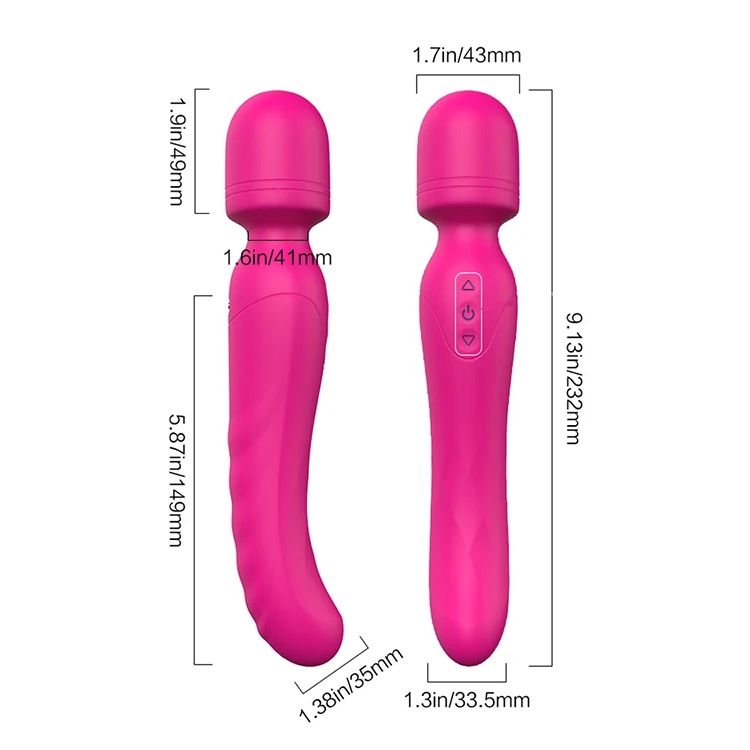 Вибратор-микрофон с подогревом Dream Toys Essentials Heating Bodywand, розовый, 23 × 3,6 см вид 16