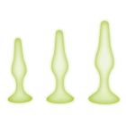 Набір із трьох анальних пробок, розміри S, M, L, Whipsmart GLOW, світяться в темряві, 3 шт. вид 2