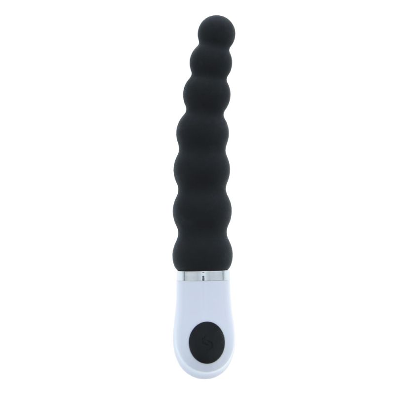 Анальная виброёлка Dream Toys Essentials P-Spot Caterpillar, черная, 15 × 2,5 см вид 2