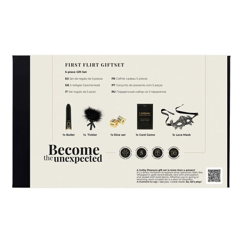 Подарочный набор БДСМ Guilty Pleasure First Flirt, черный, 5 предметов вид 17