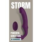 Безремінний вібрострапон Dream Toys Storm з пультом дистанційного керування, фіолетовий вид 9