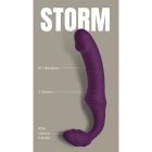 Безремінний вібрострапон Dream Toys Storm з пультом дистанційного керування, фіолетовий вид 11