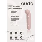 Точечный вибратор NUDE LIV в тревел-формате, розово-бежевый вид 5