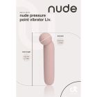 Точечный вибратор NUDE LIV в тревел-формате, розово-бежевый вид 6