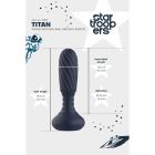 Анальный вибратор с пультом Dream Toys Startroopers Titan с вращающимися шариками, синий вид 11