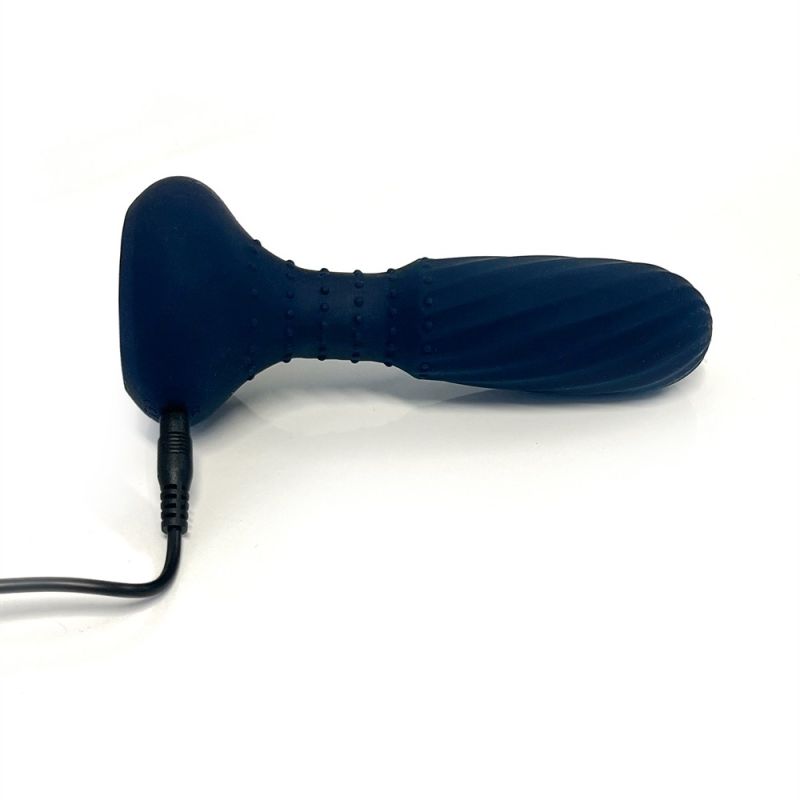 Анальний вібратор з пультом Dream Toys Startroopers Titan з обертовими кульками, синій вид 12